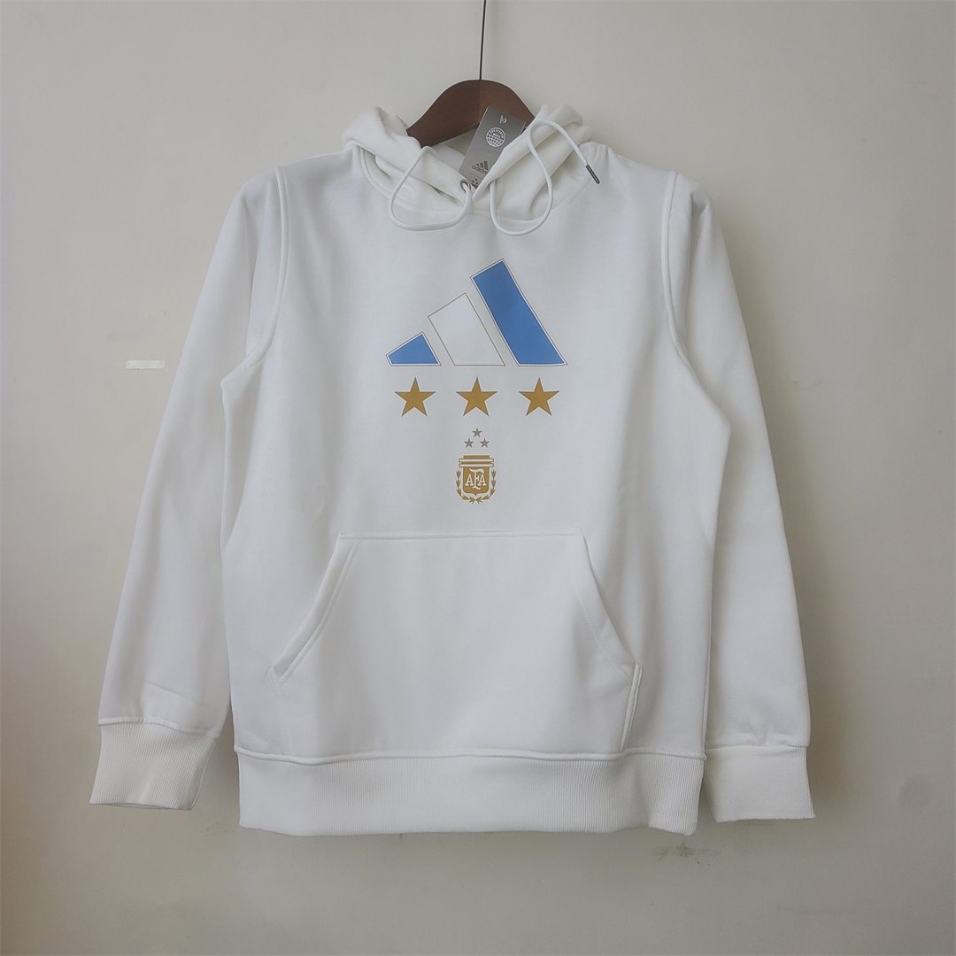 2023 Argentina white hoodie with #10 MESSI _ 又拍图片管家