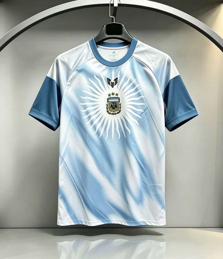 2026 Argentina Light Blue Pre-Match Training Jersey S-4XL