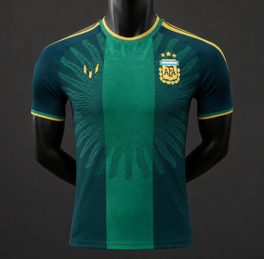 2026 Argentina Messi Farewell Commemorative Green Player Version Soccer Jersey S-3XL