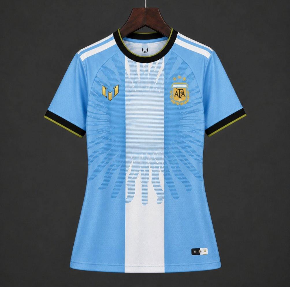 2026 Argentina Messi Farewell Commemorative Women Soccer Jersey S-2XL