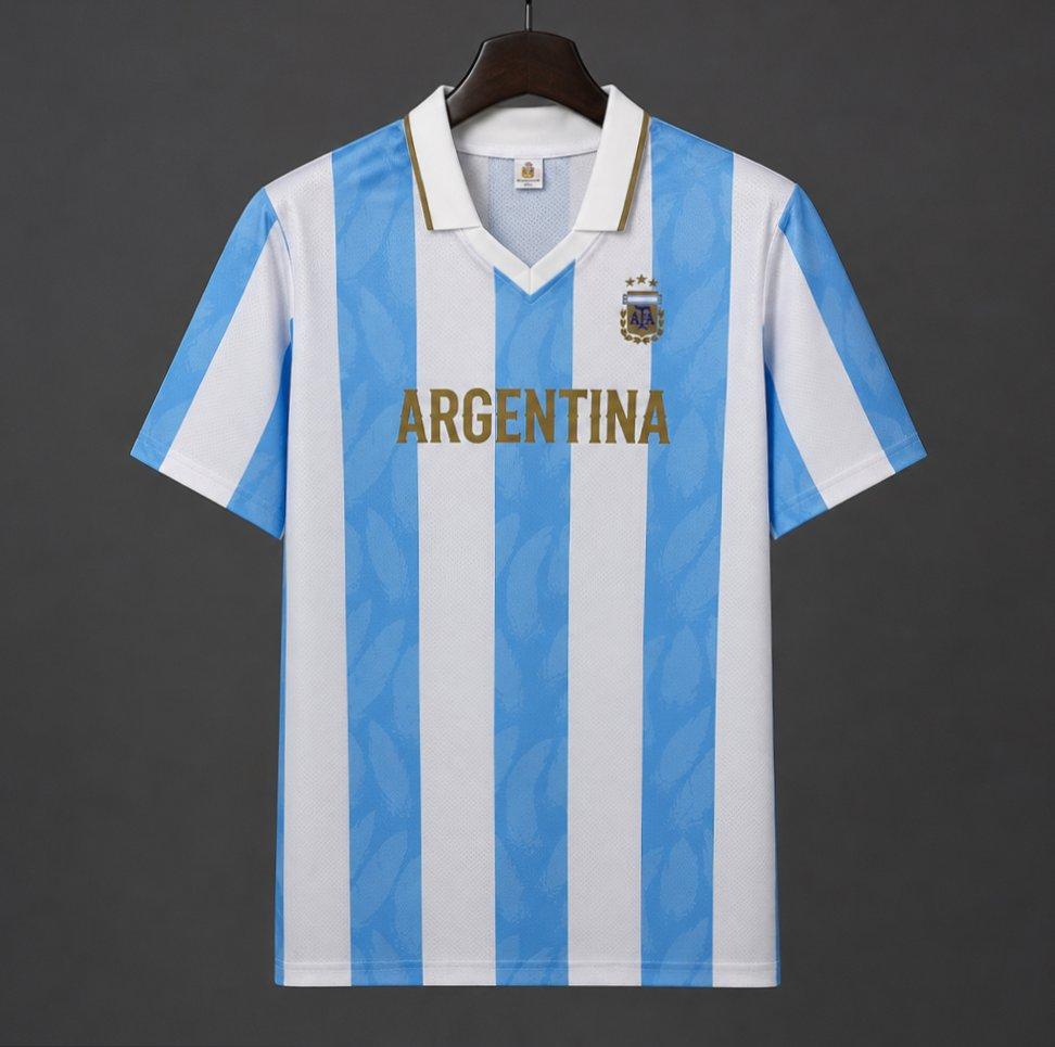 Maillot de football Argentine à rayures Number imprimé spécial — 2026 · tailles S–4XL