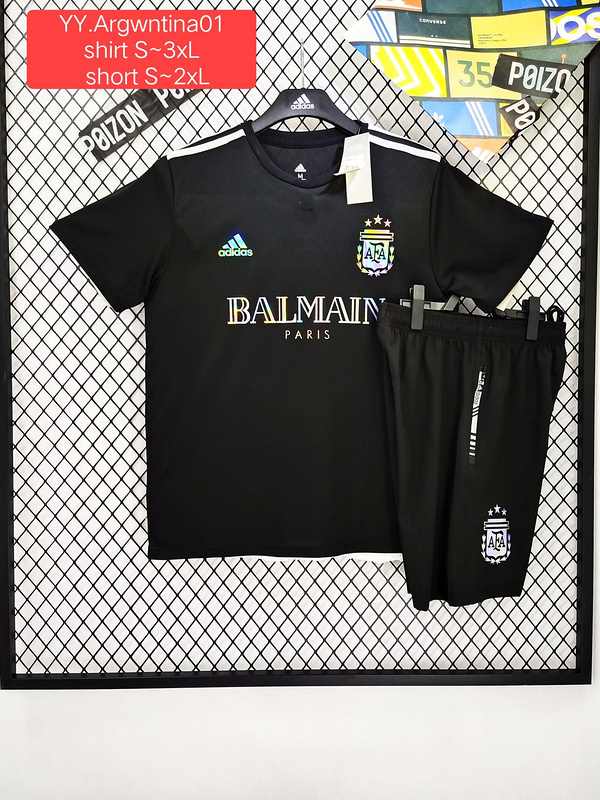24-25 Argentina black Bling Logo training suit