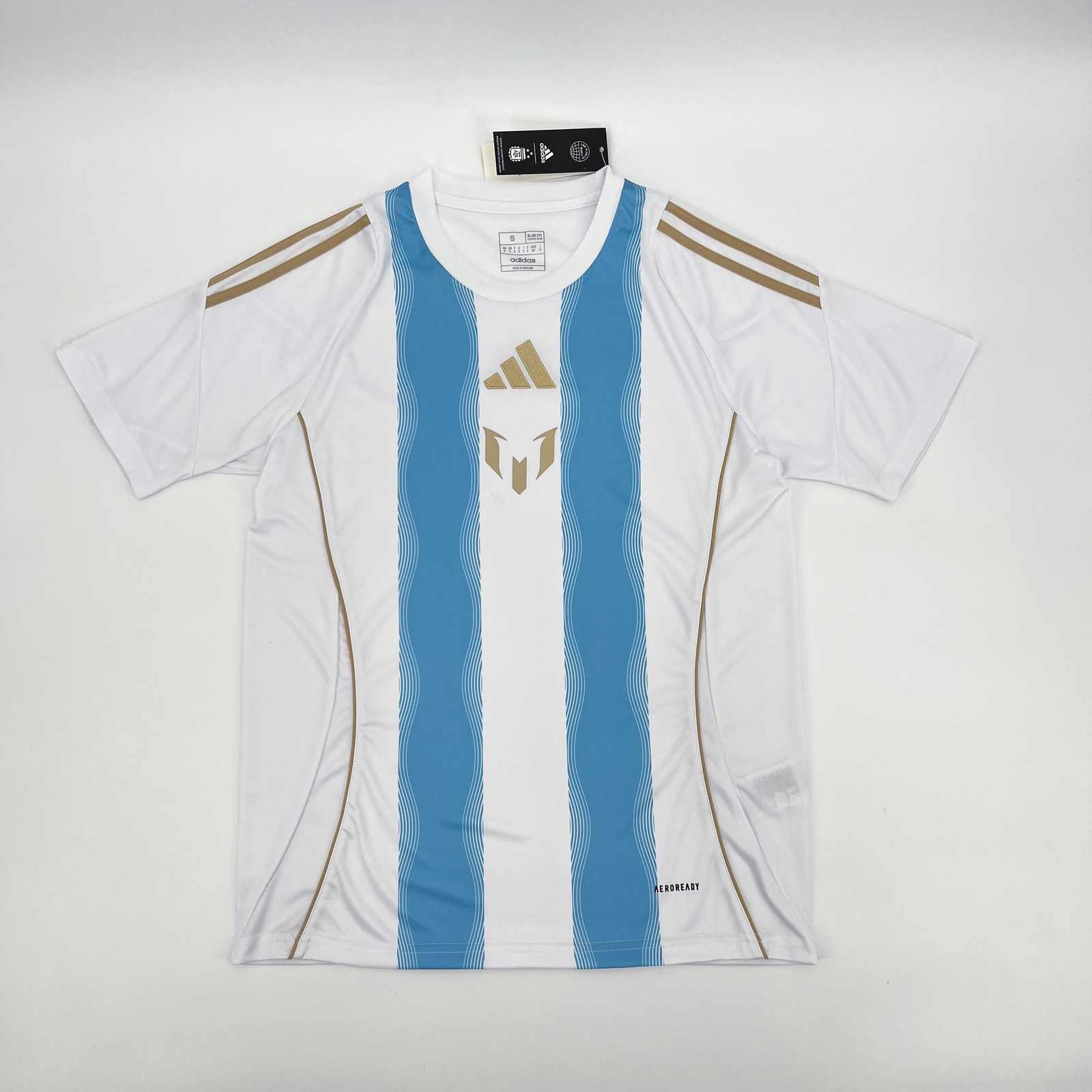Maillot de football 24-25 Argentine bleu et blanc entraînement