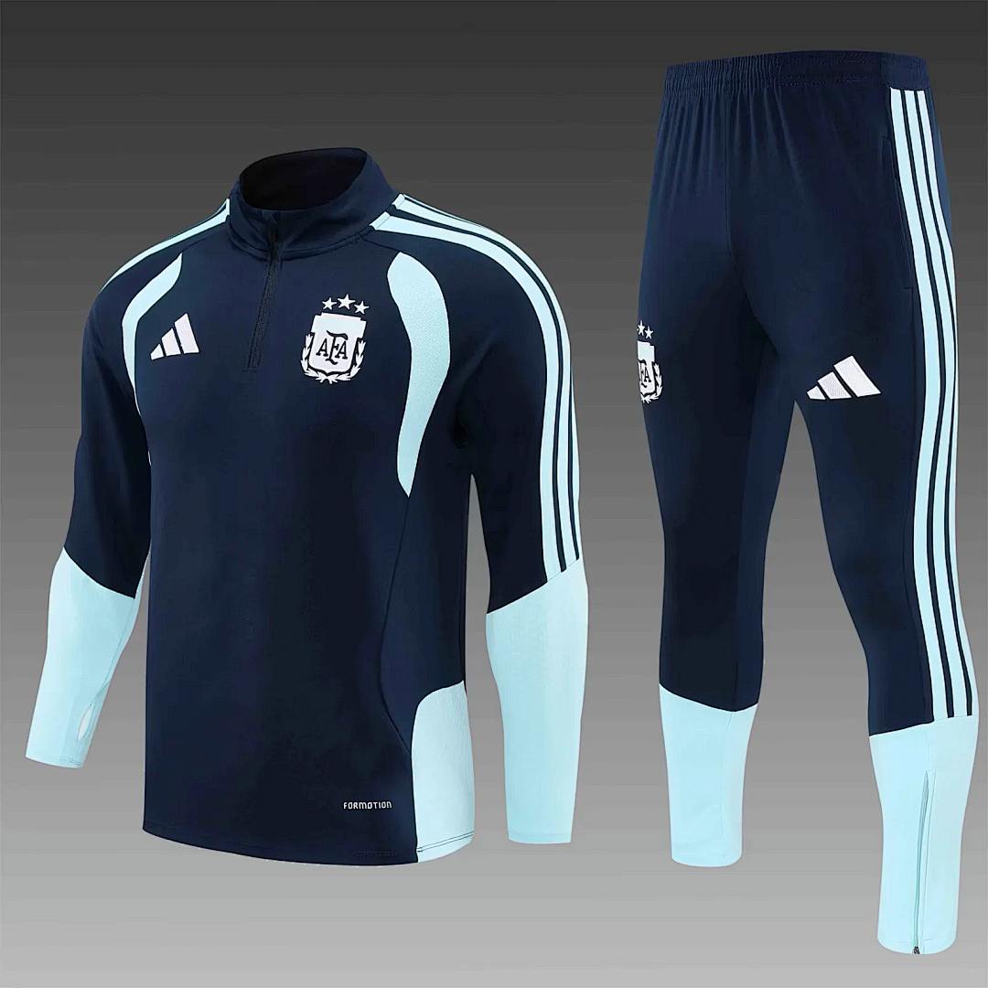 Argentine 2025/26 bleu demi-zip entraînement clothes