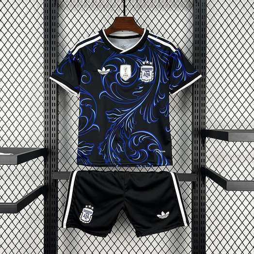 Ensemble de football enfant Argentine Coupe du monde — 2026 · Extérieur · tailles 16–28