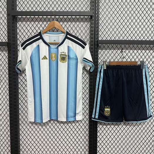 Ensemble de football enfant Argentine Coupe du monde — 2026 · Domicile · tailles 16–28