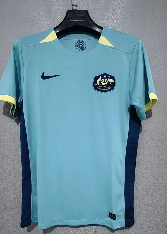 25-26 Australia blue soccer jersey
