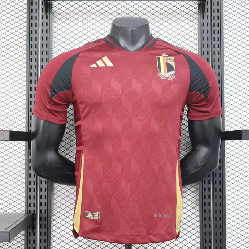 24-25 Belgium home red player version jersey