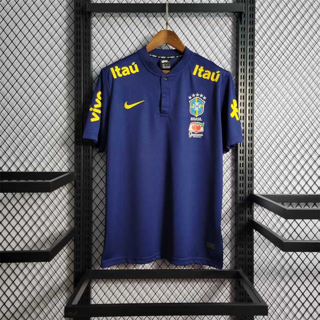 2022 Brazil Low Neck Polo Royal Blue