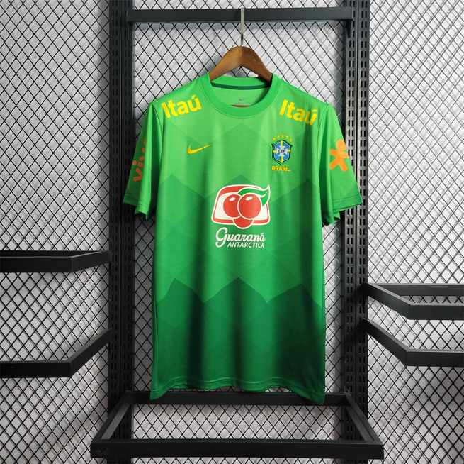 Maillot de football Brésil entraînement vert — 2022