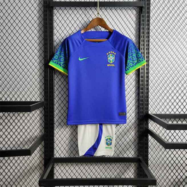2022 Brazil away kids kit