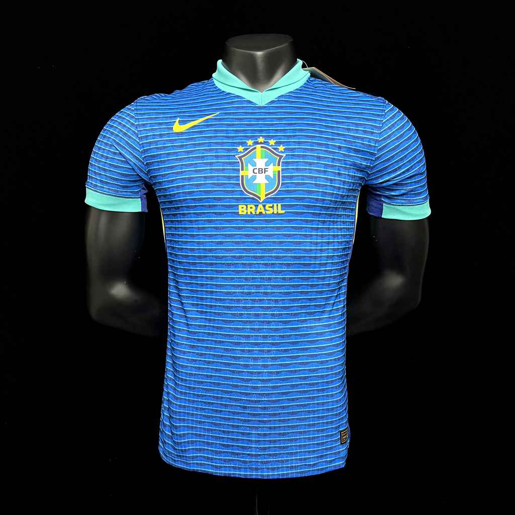 Maillot de football Brésil bleu — 2024 · Extérieur · Version joueur