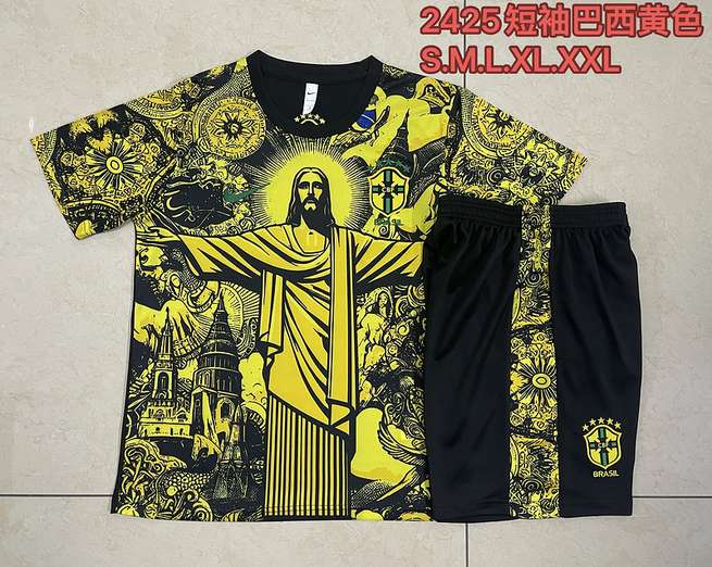 24-25 Brazil Yellow Jesus Training Suit
