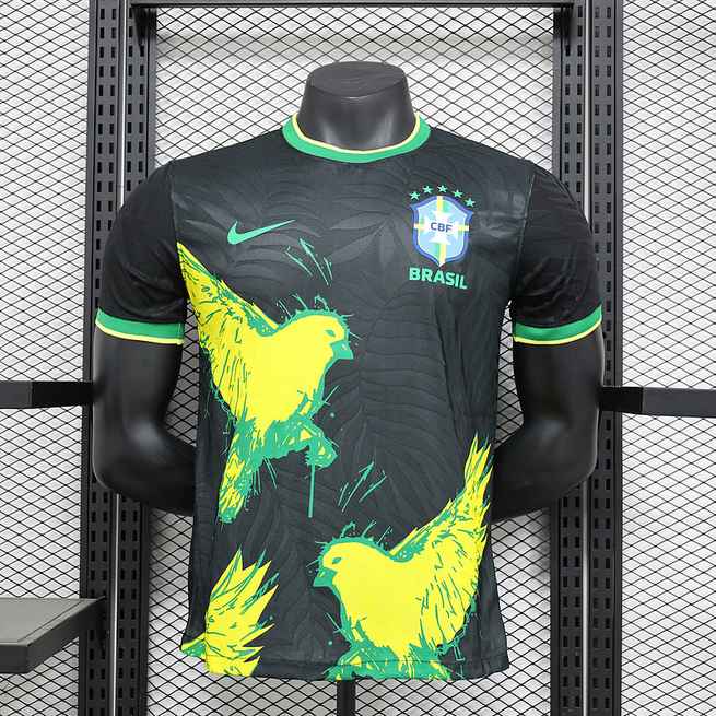 24-25 Brazil black dove of peace player version jersey