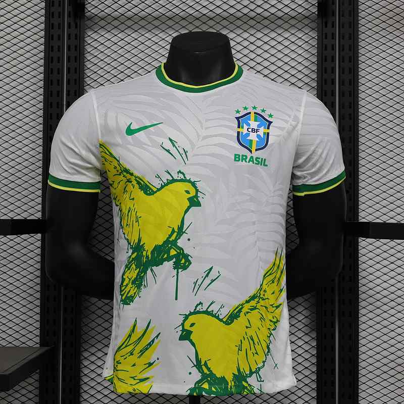 24-25 Brazil white dove of peace player version jersey
