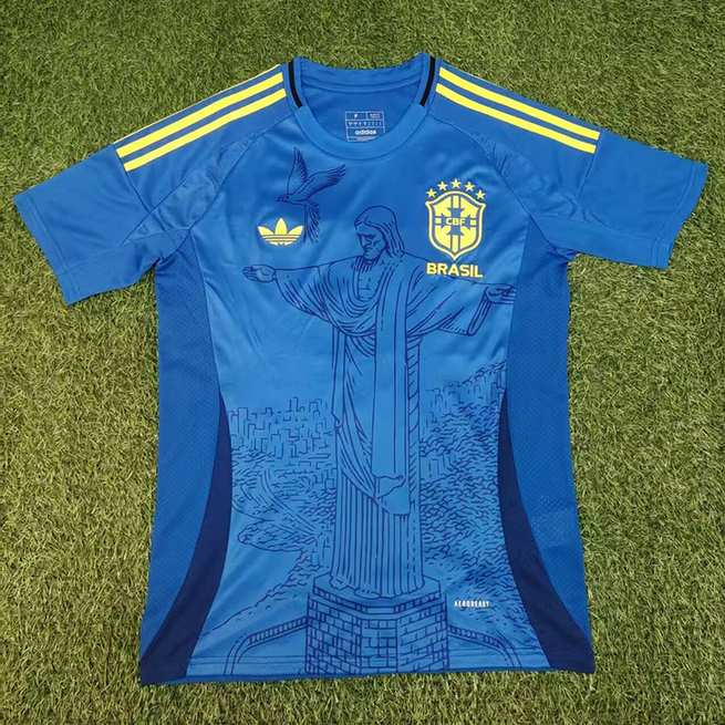 25-26 Brazil Blue Jesus jersey