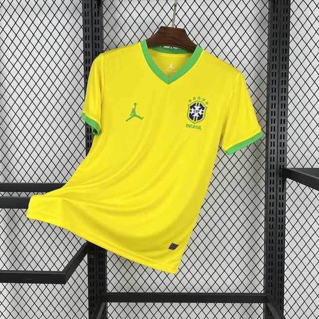 25-26 Brazil Jordan Yellow Special Edition Jersey