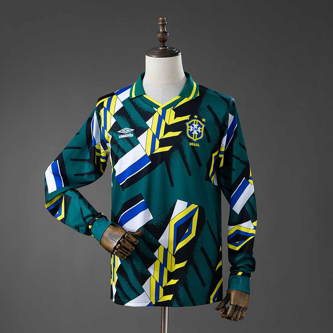 Brazil 96/97 Goalkeeper Retro Long Sleeve Jersey S-XXL