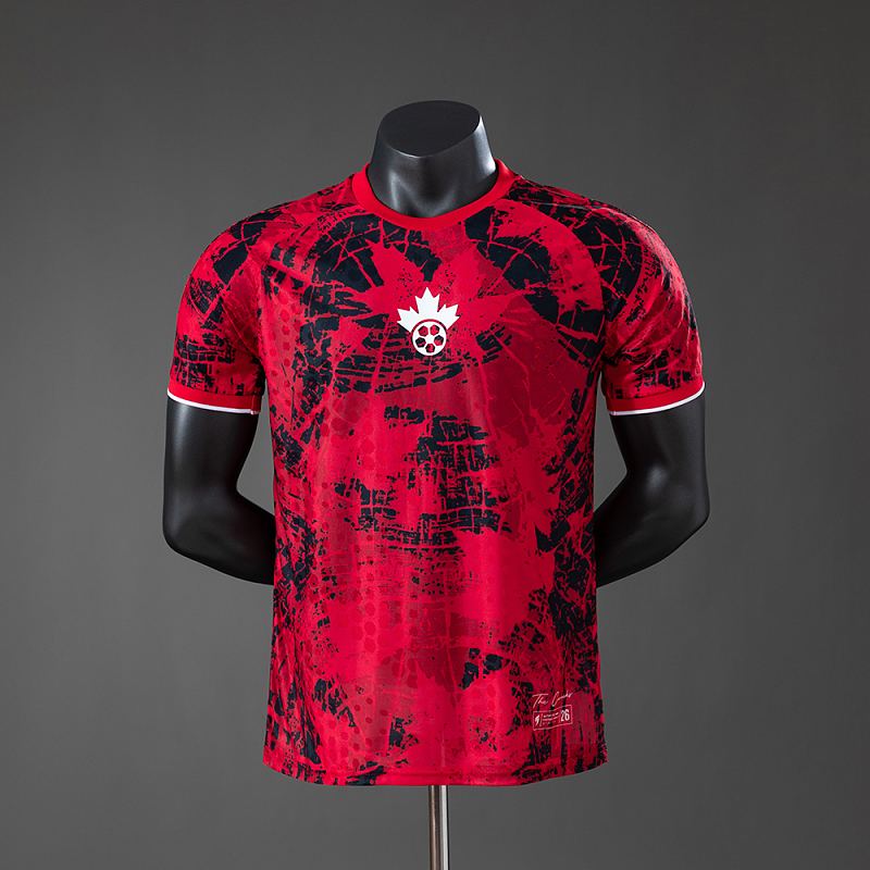 Maillot de football Canada Coupe du monde édition spéciale — 2026 · Version joueur · tailles S–XXL