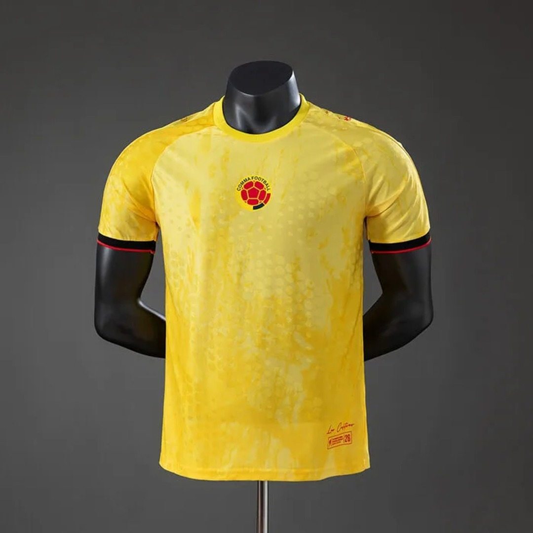 Maillot de football Colombie jaune — 2026 · Version joueur · tailles S–XXL