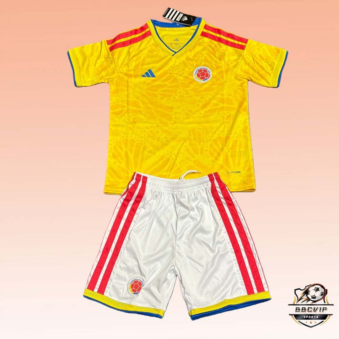 2026 World Cup Colombia Home Kids Kit 16-28