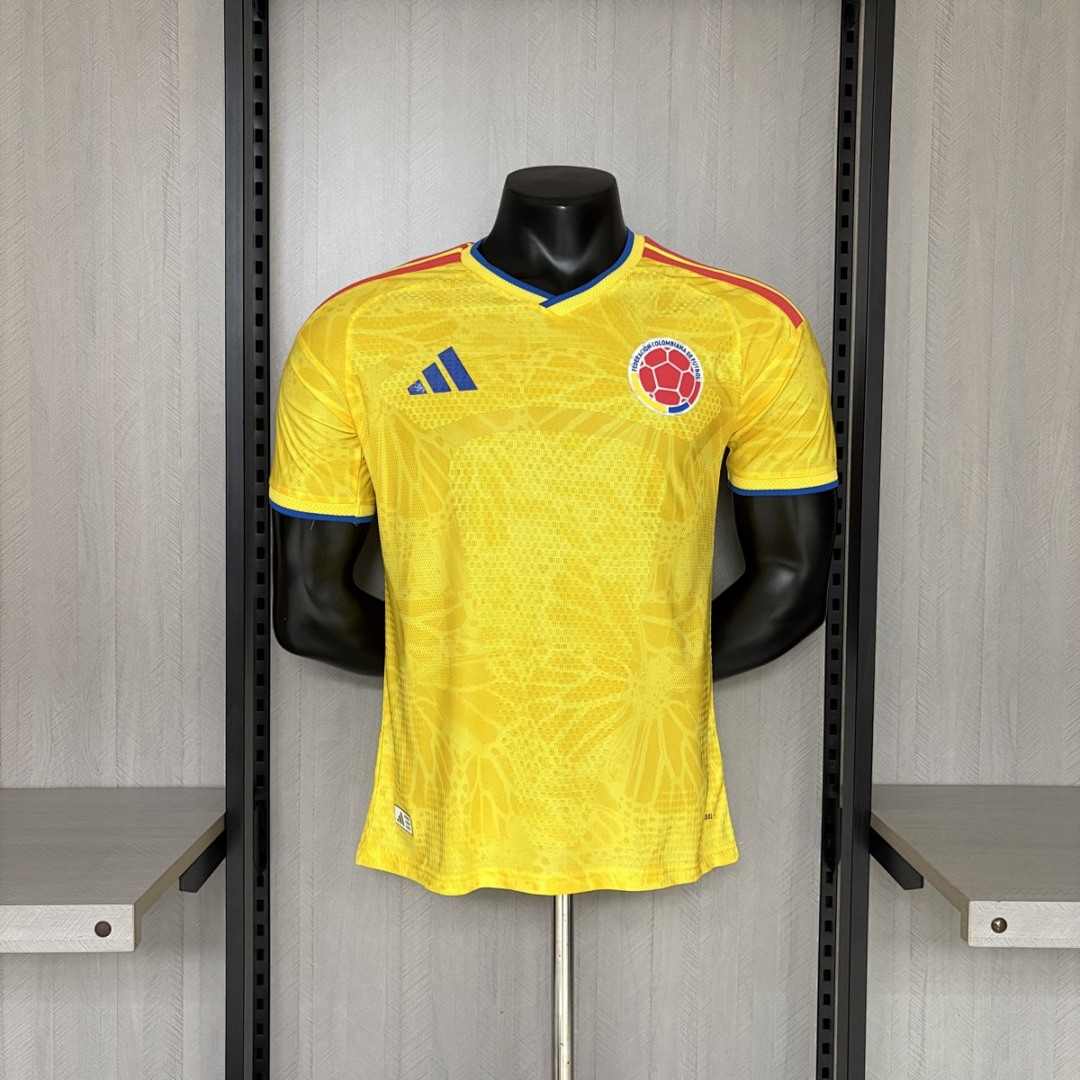 Maillot de football Coupe du monde Colombie — 2026 · Domicile · Version joueur · tailles S–4XL