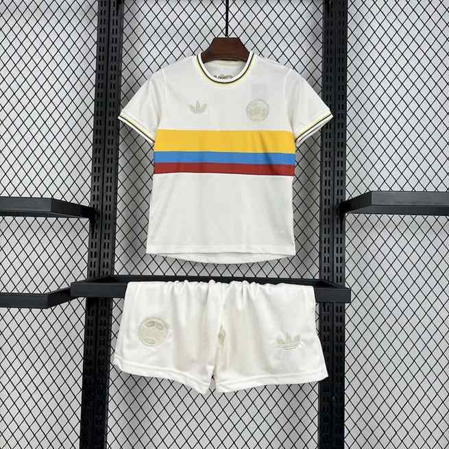 24/25 Colombia 100th Anniversary White Kids Kit 16-28