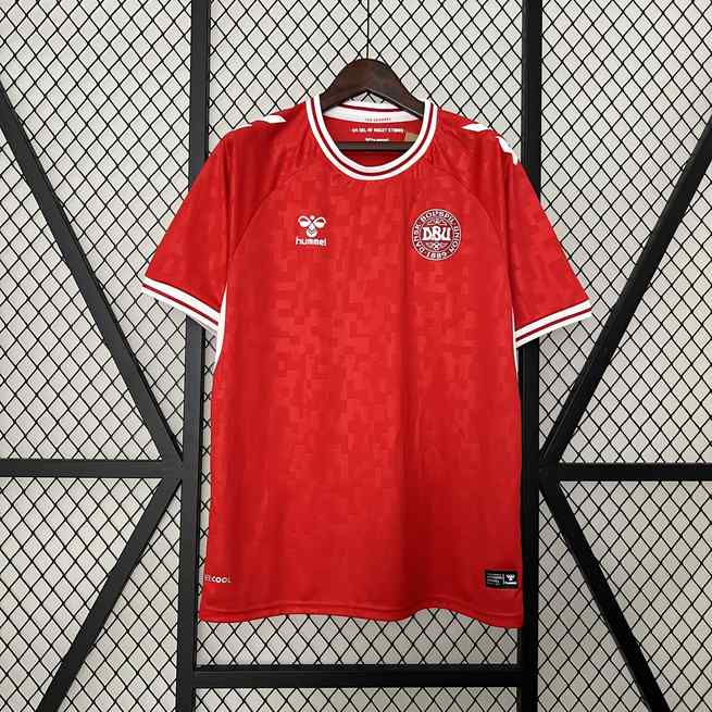 2024 Denmark home red soccer jersey