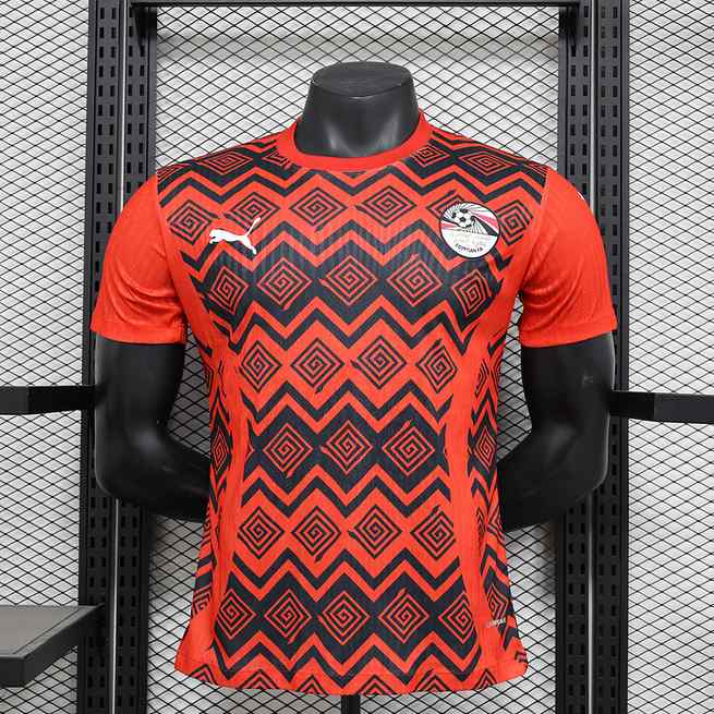 2025 Egypt red pre-match player version jersey