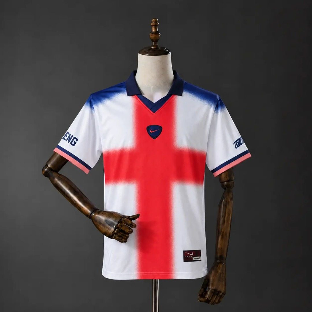 Maillot de football Angleterre X Cactus Jack Travis Scott Total 90 — 2026 · Rétro · tailles S–4XL