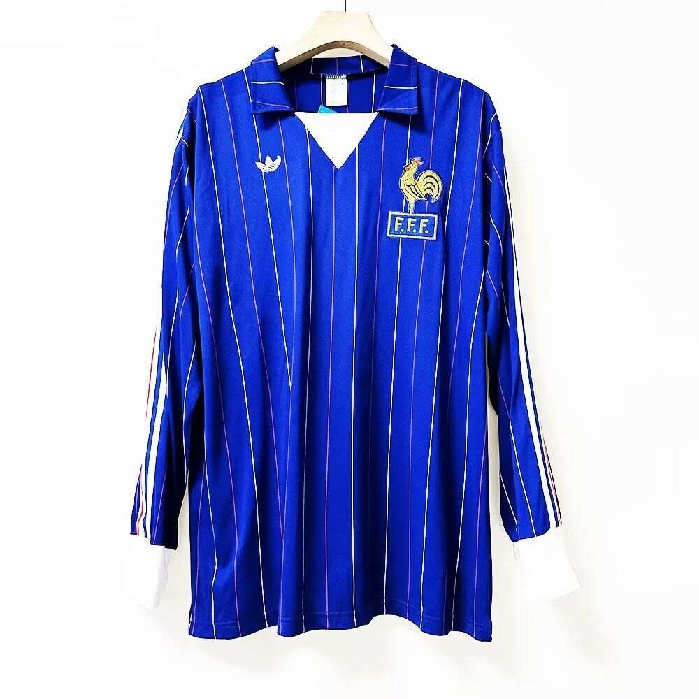 1980-1982 France home long sleeve retro jersey