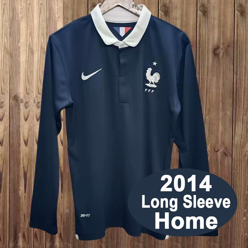 Maillot de football France — 2014 · Domicile · Rétro · Manches longues