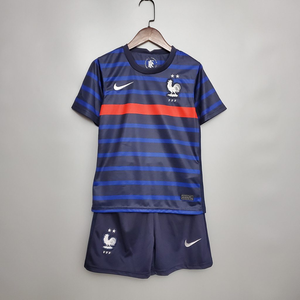 2020 France home blue kids kit