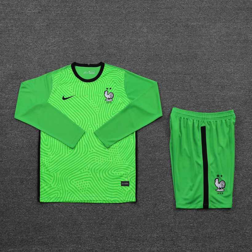 2021 France green goalkeeper long sleeves