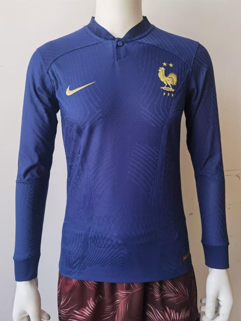 2022 France home long sleeves player version