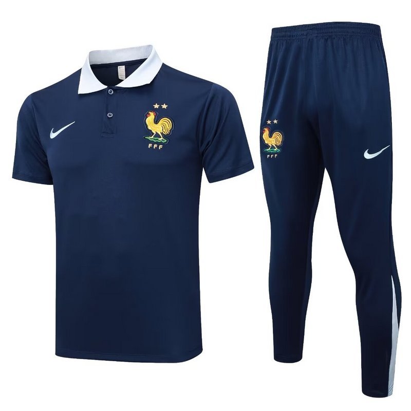 24-25 France dark blue POLO suit