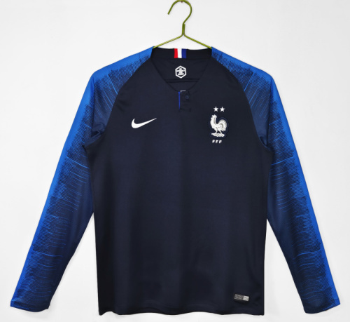 Maillot de football France — 2018 · Domicile · Rétro · Manches longues · tailles S–2XL