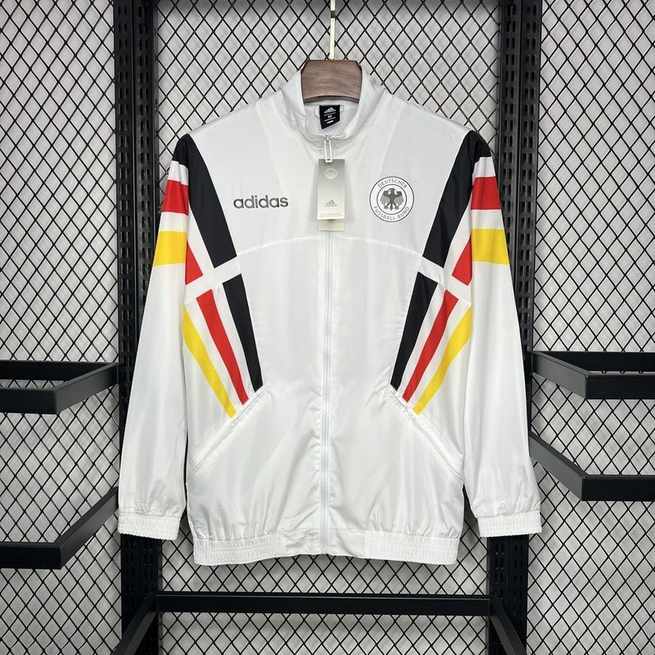 2024 Germany Euro White Windbreaker