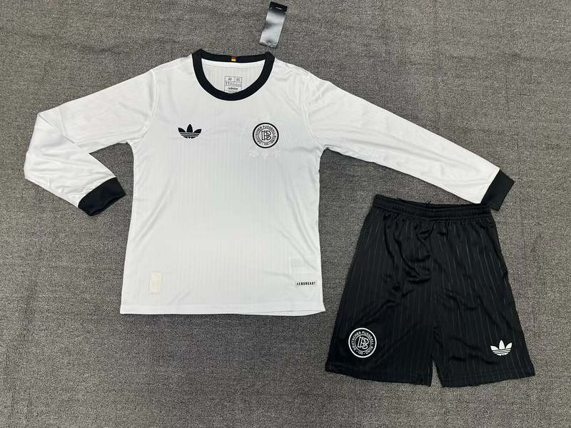 Ensemble de football enfant 25-26 Allemagne 125e anniversaire blanc — Manches longues