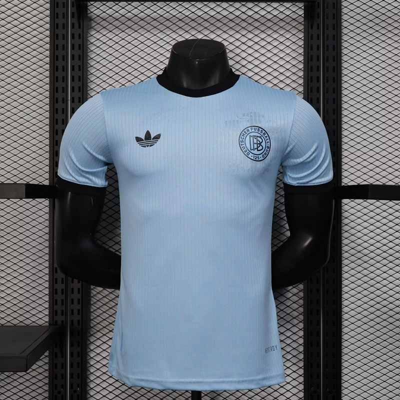 Maillot de football 25-26 Allemagne 125e anniversaire bleu — Version joueur