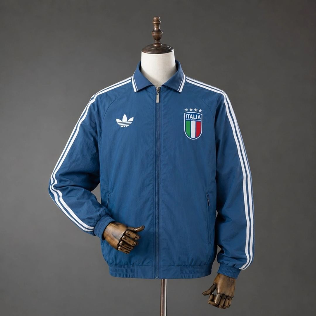 Coupe-vent Italie bleu Anthem — 2026 · tailles S–XXL