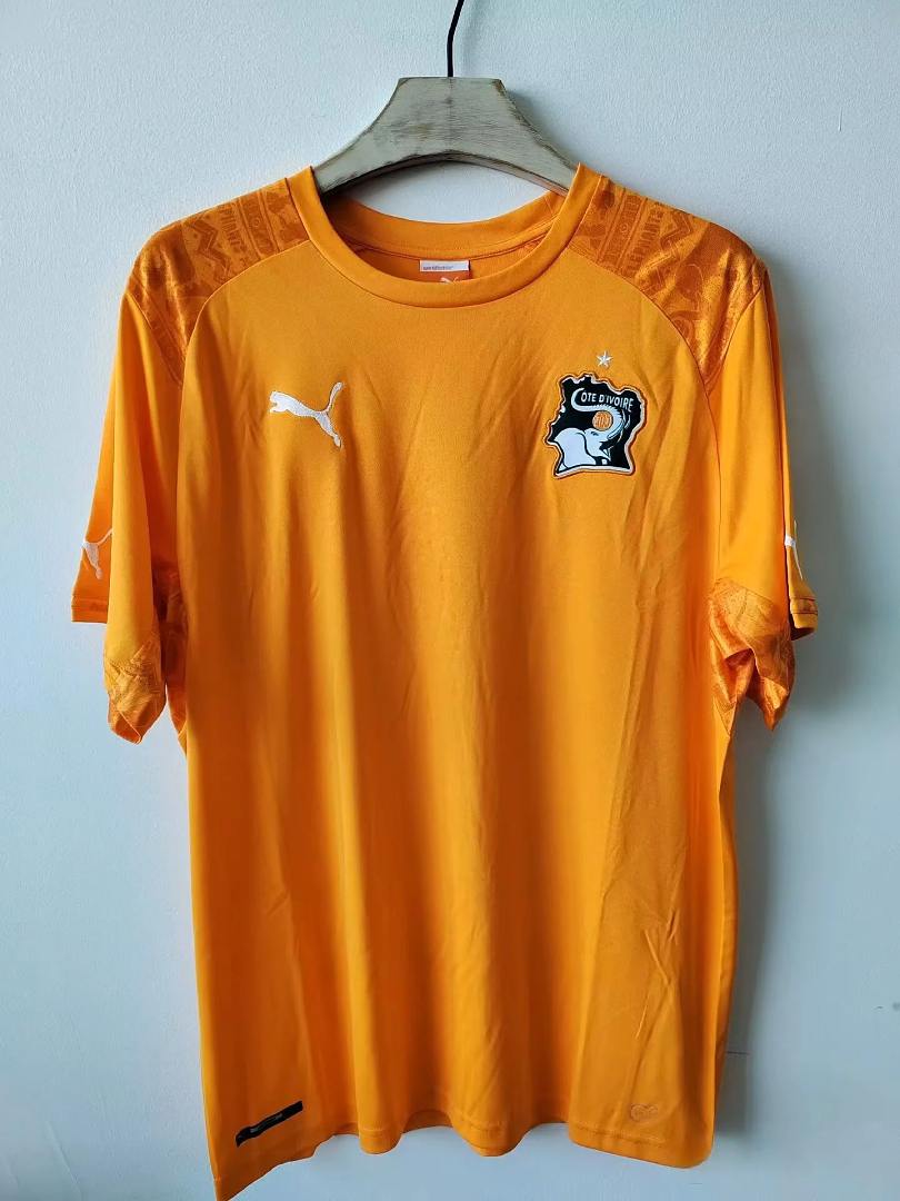 2014 Ivory Coast Home Retro Soccer Jersey Size S-2XL