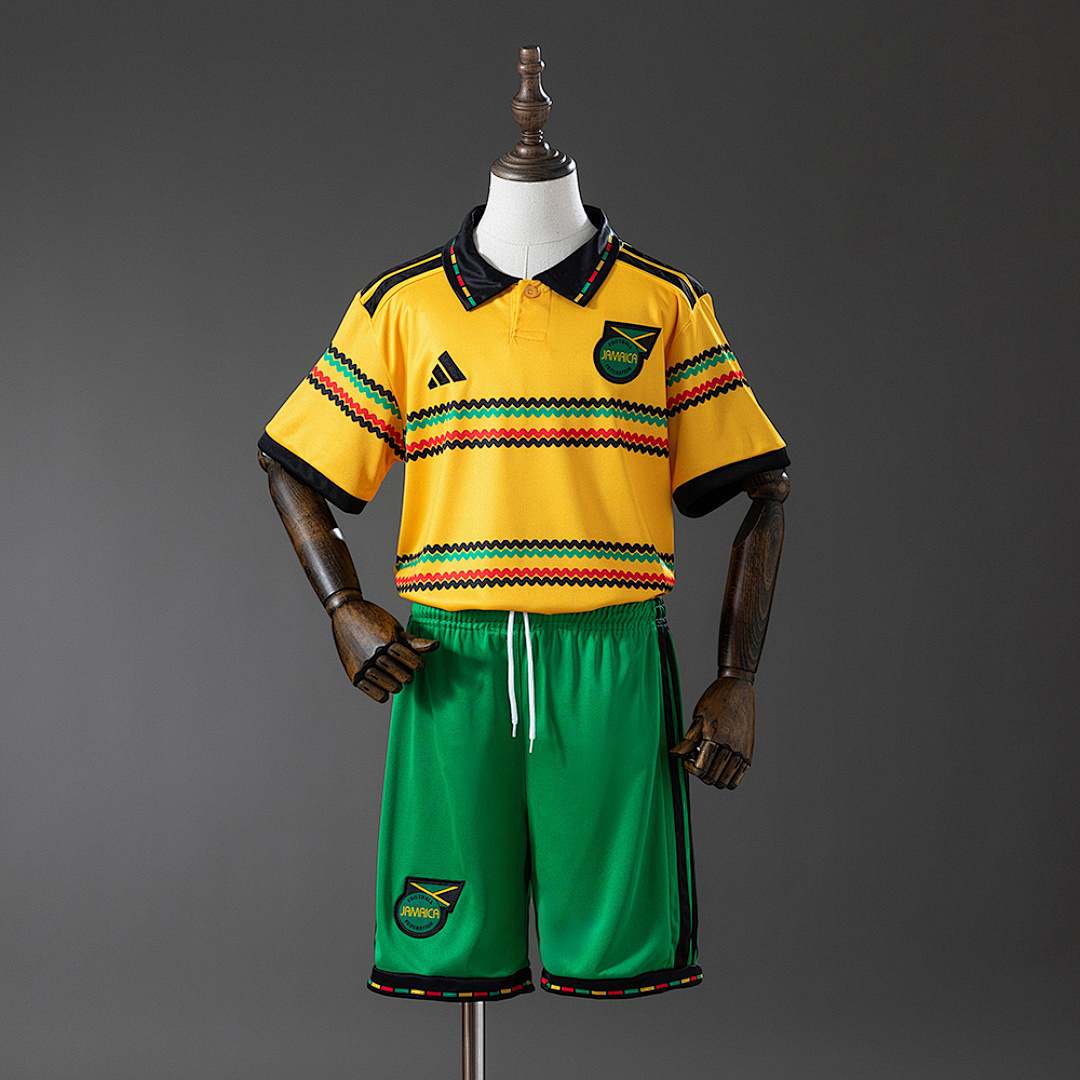 Jamaica 2026 World Cup Home Kids Kit Jersey Size 16-28