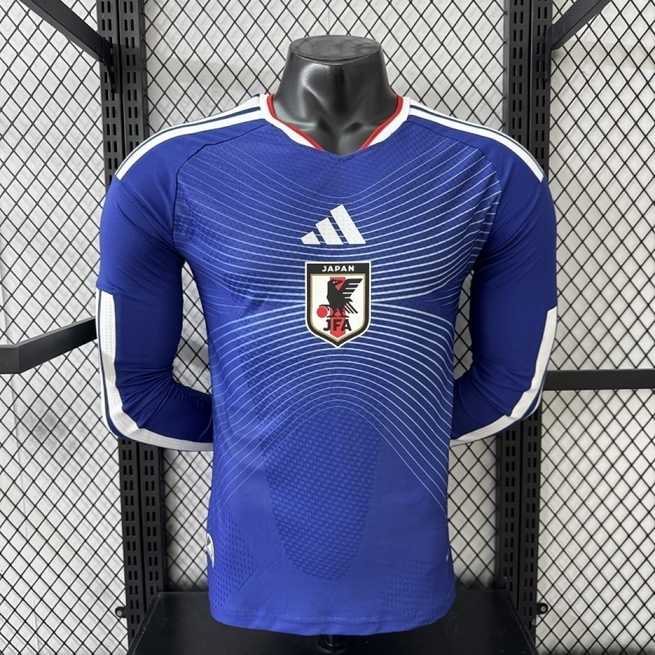 Ensemble de football joueur Japon Coupe du monde — 2026 · Domicile · Version joueur · Manches longues