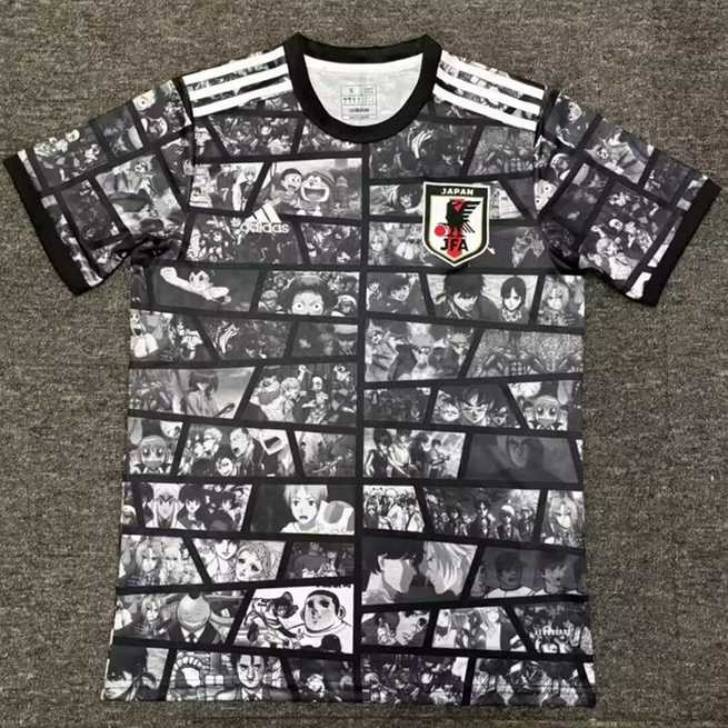 24-25 Japan Gray and Black Anime jersey
