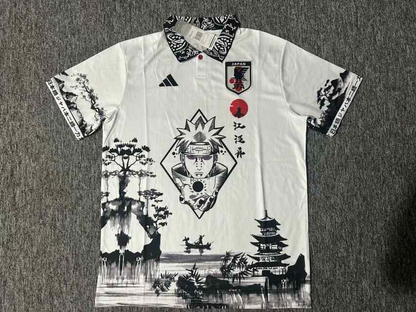 Maillot de football 24-25 Japon Naruto blanc spécial version