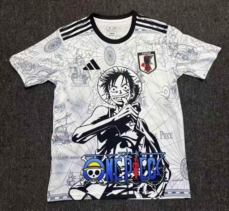 24-25 Japan One Piece White Jersey