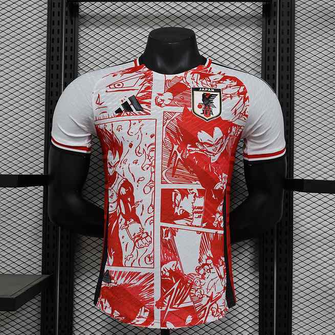24-25 Japan red and white dragon ball player version jersey