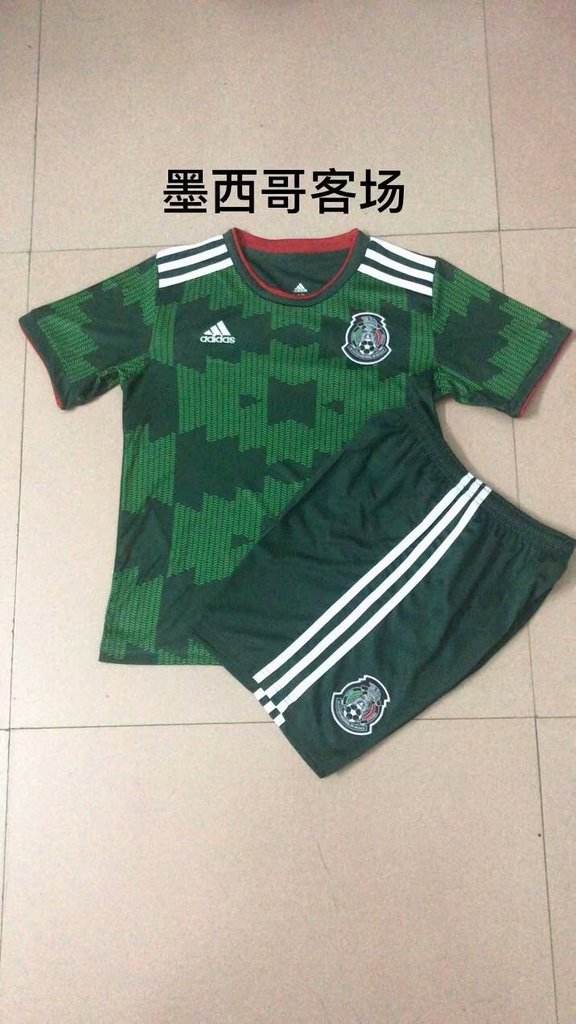 2020 Mexico away green kids kit