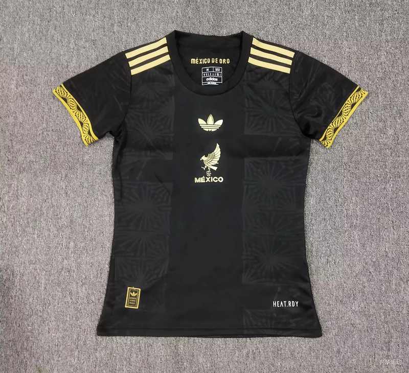 25-26 Mexico black and gold special woman jersey
